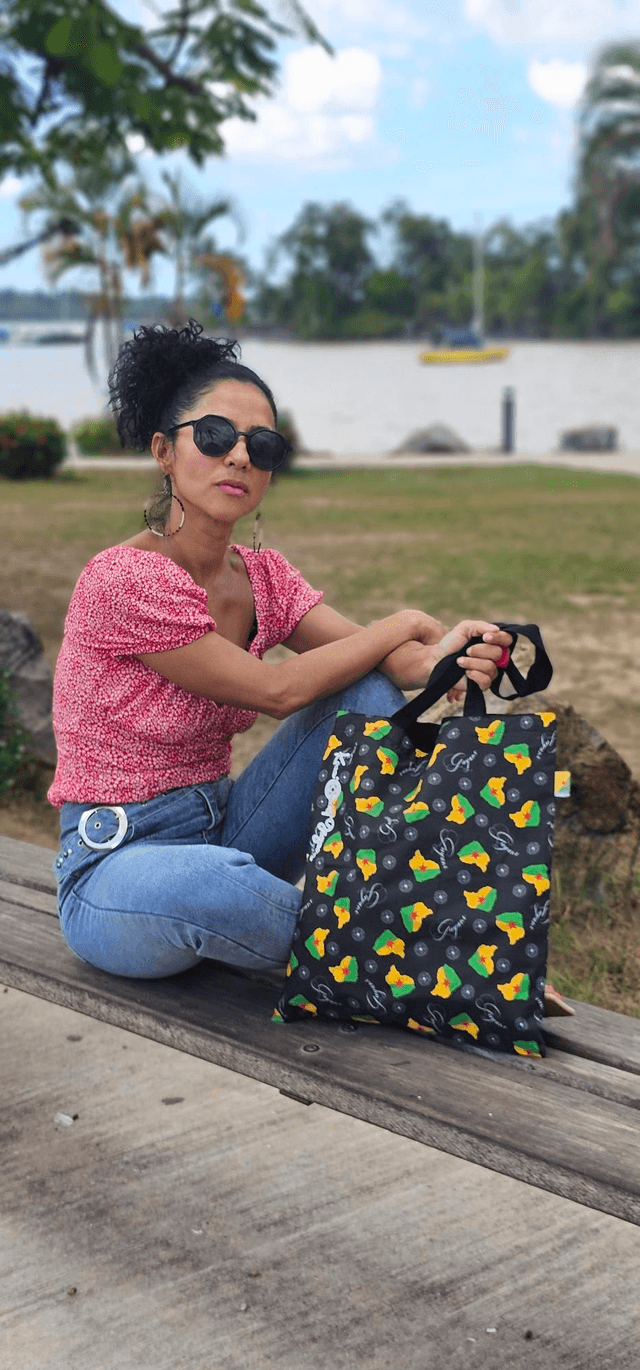 Tote bag carte de la guyane