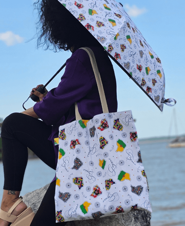 Parapluie pliant  peuples de Guyane ouverture et fermeture automatique